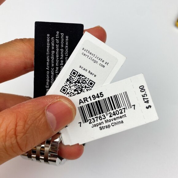 Emporio Armani AR1945 Men's Stainless Steel Automatic Watch, New with Tags - Picture 4 of 5